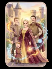 Classic Storybook-style AI superhero artwork